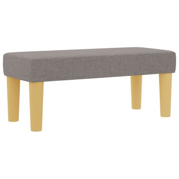 vidaXL Box Spring Κρεβάτι με Στρώμα & Πάγκο Καρύδι 80x200 εκ Ύφασμα