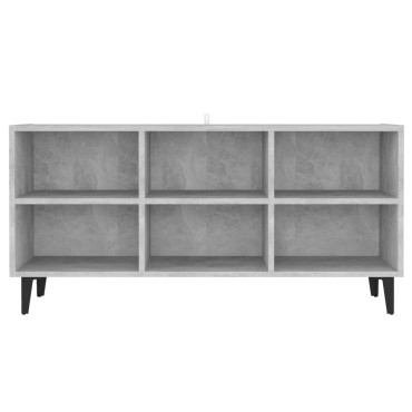 vidaXL Έπιπλο Τηλεόρασης Καπνιστή Γκρι Σκ. 103,5x30x50cm Μετ. Πόδια