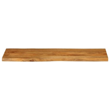 vidaXL Επιφάνεια Τραπεζιού 120x40x2,5cm Live Edge Μασίφ Ξύλο Μάνγκο 1 τεμ.