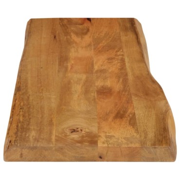 vidaXL Επιφάνεια Τραπεζιού 120x40x2,5cm Live Edge Μασίφ Ξύλο Μάνγκο 1 τεμ.