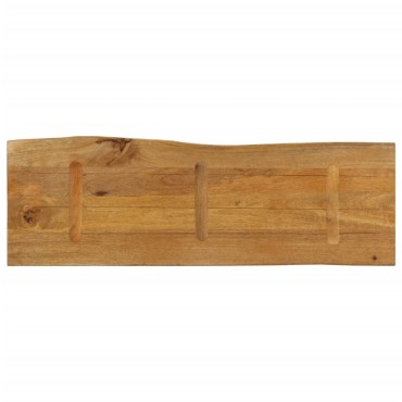 vidaXL Επιφάνεια Τραπεζιού 120x40x2,5cm Live Edge Μασίφ Ξύλο Μάνγκο 1 τεμ.