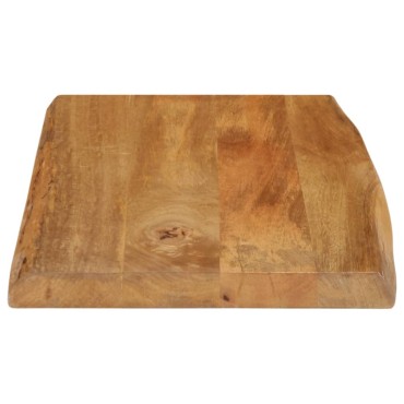 vidaXL Επιφάνεια Τραπεζιού 70x40x2,5cm Live Edge Μασίφ Ξύλο Μάνγκο 1 τεμ.
