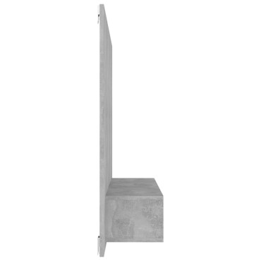 vidaXL Έπιπλο Τηλεόρασης Τοίχου Γκρι Σκυρ. 120x23,5x90cm Μοριοσανίδα