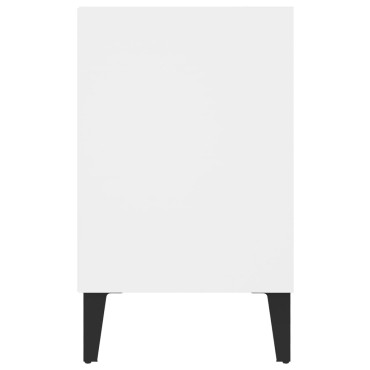 vidaXL Έπιπλο Τηλεόρασης Καπνιστή Λευκό 103,5x30x50cm Μεταλλικά Πόδια