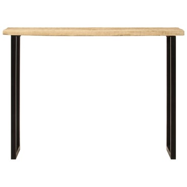 vidaXL Τραπέζι Κονσόλα με Live Edge 105x33x76cm Μασίφ Ξύλο Μάνγκο