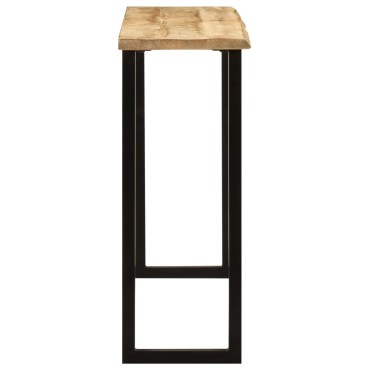 vidaXL Τραπέζι Κονσόλα με Live Edge 105x33x76cm Μασίφ Ξύλο Μάνγκο