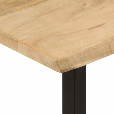 vidaXL Τραπέζι Κονσόλα με Live Edge 105x33x76cm Μασίφ Ξύλο Μάνγκο