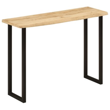 vidaXL Τραπέζι Κονσόλα με Live Edge 105x33x76cm Μασίφ Ξύλο Μάνγκο