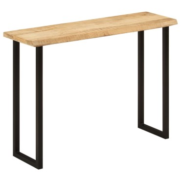 vidaXL Τραπέζι Κονσόλα με Live Edge 105x33x76cm Μασίφ Ξύλο Μάνγκο