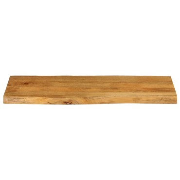 vidaXL Επιφάνεια Τραπεζιού 90x40x2,5cm Live Edge Μασίφ Ξύλο Μάνγκο 1 τεμ.