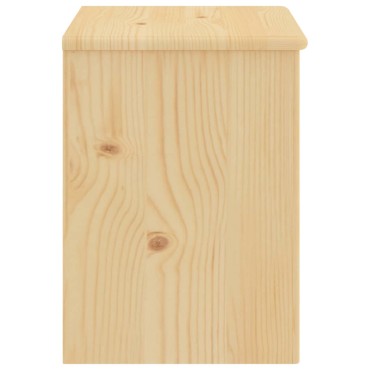 vidaXL Κομοδίνο Ανοιχτό Ξύλο 35x30x47cm από Μασίφ Ξύλο Πεύκου 1 τεμ.
