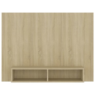 vidaXL Έπιπλο Τηλεόρασης Τοίχου Sonoma Δρυς 120x23,5x90cm Μοριοσανίδα