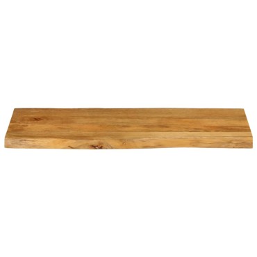vidaXL Επιφάνεια Τραπεζιού 80x40x2,5cm Live Edge Μασίφ Ξύλο Μάνγκο 1 τεμ.