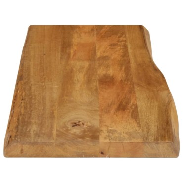 vidaXL Επιφάνεια Τραπεζιού 80x40x2,5cm Live Edge Μασίφ Ξύλο Μάνγκο 1 τεμ.