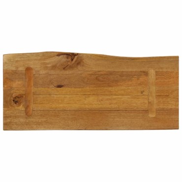 vidaXL Επιφάνεια Τραπεζιού 80x40x2,5cm Live Edge Μασίφ Ξύλο Μάνγκο 1 τεμ.
