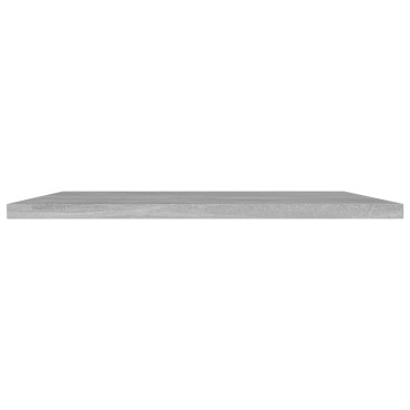 vidaXL Ράφια Βιβλιοθήκης 4 τεμ. Γκρι Σκυροδ. 40x40x1,5cm Επεξ.Ξύλο