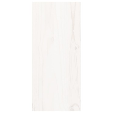 vidaXL Κάβα Κρασιών Λευκό 56x25x56cm από Μασίφ Ξύλο Πεύκου 1 τεμ.