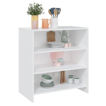 vidaXL Μπουφές Λευκός 70x40,5x75cm από Μοριοσανίδα 1 τεμ.