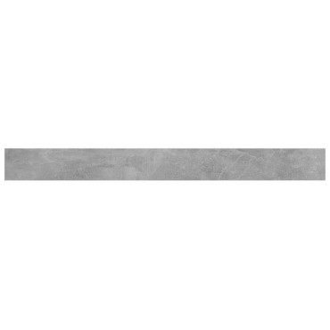 vidaXL Ράφια Βιβλιοθήκης 4 τεμ. Γκρι Σκυροδ. 100x10x1,5cm Επεξ. Ξύλο