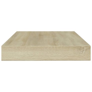 vidaXL Ράφια Βιβλιοθήκης 4 τεμ. Sonoma Δρυς 100x10x1,5cm Μοριοσανίδα
