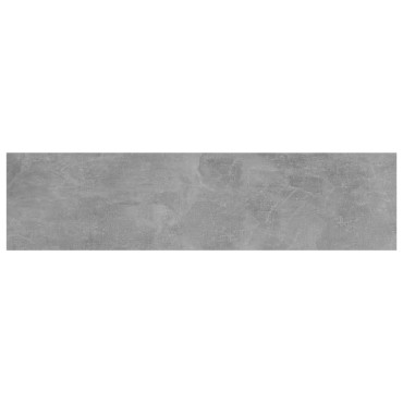 vidaXL Ράφια Βιβλιοθήκης 4 τεμ. Γκρι Σκυροδ. 40x10x1,5cm Επεξ.Ξύλο