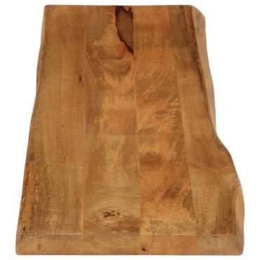 vidaXL Επιφάνεια Τραπεζιού 180x40x2,5cm Live Edge Μασίφ Ξύλο Μάνγκο 1 τεμ.
