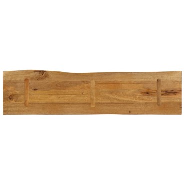 vidaXL Επιφάνεια Τραπεζιού 180x40x2,5cm Live Edge Μασίφ Ξύλο Μάνγκο 1 τεμ.