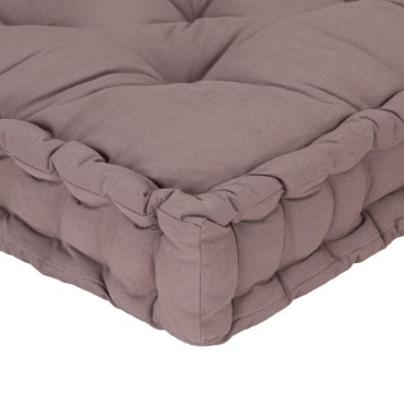 vidaXL Μαξιλάρα Δαπέδου / Παλέτας Taupe 120x40x7cm Βαμβακερή