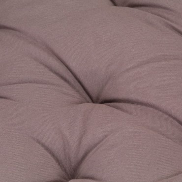 vidaXL Μαξιλάρα Δαπέδου / Παλέτας Taupe 120x40x7cm Βαμβακερή