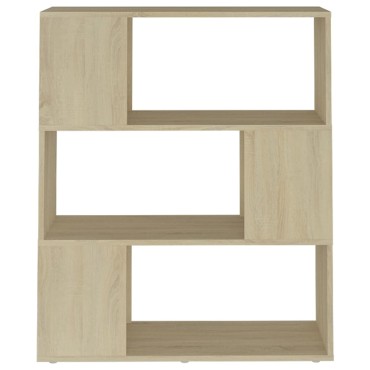 vidaXL Βιβλιοθήκη/Διαχωριστικό Sonoma Δρυς 80x24x94cm Μοριοσανίδα 1 τεμ.