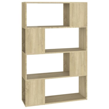 vidaXL Βιβλιοθήκη/Διαχωριστικό Χώρου Sonoma Δρυς 80x24x124,5cm Μοριοσ. 1 τεμ.