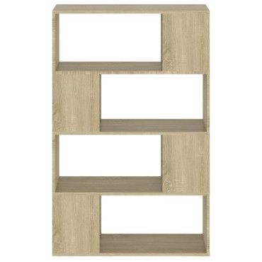 vidaXL Βιβλιοθήκη/Διαχωριστικό Χώρου Sonoma Δρυς 80x24x124,5cm Μοριοσ. 1 τεμ.