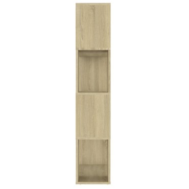 vidaXL Βιβλιοθήκη/Διαχωριστικό Χώρου Sonoma Δρυς 80x24x124,5cm Μοριοσ. 1 τεμ.