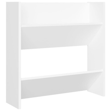 vidaXL Παπουτσοθήκες Τοίχου 4 τεμ. Λευκές 60x18x60cm από Επεξ. Ξύλο