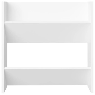 vidaXL Παπουτσοθήκες Τοίχου 4 τεμ. Λευκές 60x18x60cm από Επεξ. Ξύλο