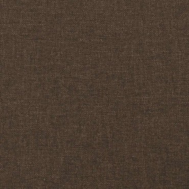 vidaXL Κρεβάτι Boxspring με Στρώμα Σκούρο Καφέ 120x190 εκ Υφασμάτινο