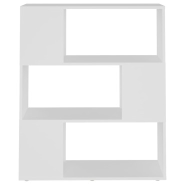 vidaXL Βιβλιοθήκη/Διαχωριστικό Χώρου Λευκό 80x24x94cm Μοριοσανίδα 1 τεμ.