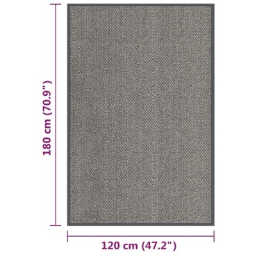 vidaXL Πατάκι Εισόδου Θυσανωτό Ανοιχτό Καφέ 120 x 180 εκ.