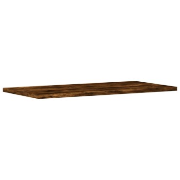 vidaXL Ράφια Τοίχου 4 τεμ. Καπνιστή Δρυς 60x20x1,5cm Επεξεργ. Ξύλο