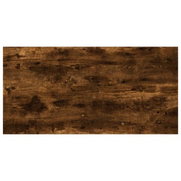 vidaXL Ράφια Τοίχου 4 τεμ. Καπνιστή Δρυς 60x20x1,5cm Επεξεργ. Ξύλο