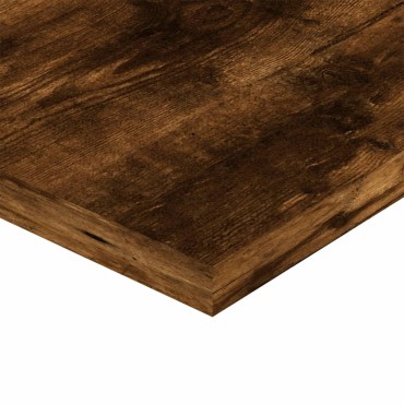vidaXL Ράφια Τοίχου 4 τεμ. Καπνιστή Δρυς 60x20x1,5cm Επεξεργ. Ξύλο