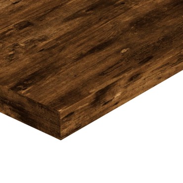 vidaXL Ράφια Τοίχου 4 τεμ. Καπνιστή Δρυς 40x10x1,5cm Επεξεργ. Ξύλο