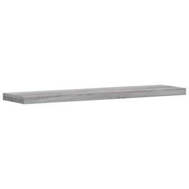 vidaXL Ράφια Τοίχου 4 τεμ. Γκρι Sonoma 40x10x1,5cm Επεξεργ. Ξύλο