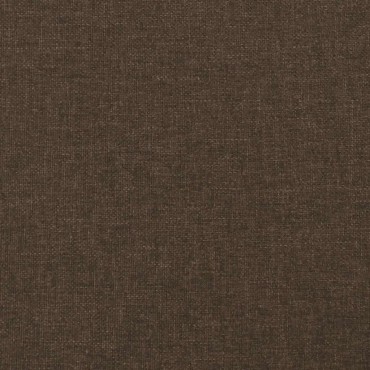 vidaXL Κρεβάτι Boxspring με Στρώμα Σκούρο Καφέ 120x190 εκ Υφασμάτινο