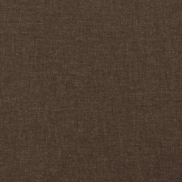 vidaXL Κρεβάτι Boxspring με Στρώμα Σκούρο Καφέ 120x190 εκ Υφασμάτινο
