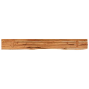 vidaXL Ράφι Επιτοίχιο Ορθ. Live Edge 160x20x2,5cm Μασίφ Ξύλο Ακακίας