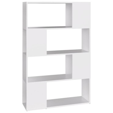 vidaXL Βιβλιοθήκη/Διαχωριστικό Χώρου Λευκό 80x24x124,5cm Μοριοσανίδα 1 τεμ.