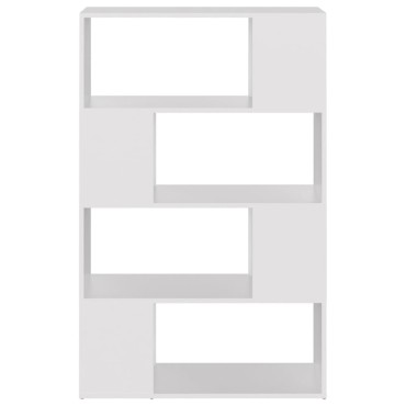 vidaXL Βιβλιοθήκη/Διαχωριστικό Χώρου Λευκό 80x24x124,5cm Μοριοσανίδα 1 τεμ.