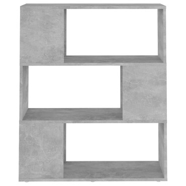 vidaXL Βιβλιοθήκη/Διαχωριστ. Χώρου Γκρι Σκυρ. 80x24x94cm Μοριοσανίδα 1 τεμ.