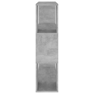 vidaXL Βιβλιοθήκη/Διαχωριστ. Χώρου Γκρι Σκυρ. 80x24x94cm Μοριοσανίδα 1 τεμ.